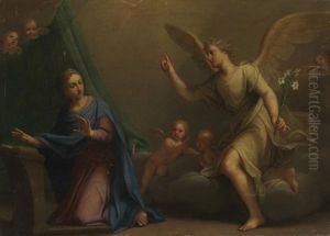 L'annonciation by Marc Antonio Franceschini