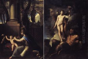 Coppia Di Allegorie (pair) by Marc Antonio Franceschini