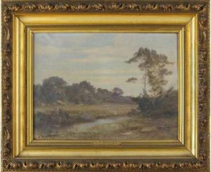 Paysage De Riviere by Louis-Auguste Auguin