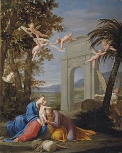 The Rest On The Flight Into Egypt by Marc Antonio Franceschini