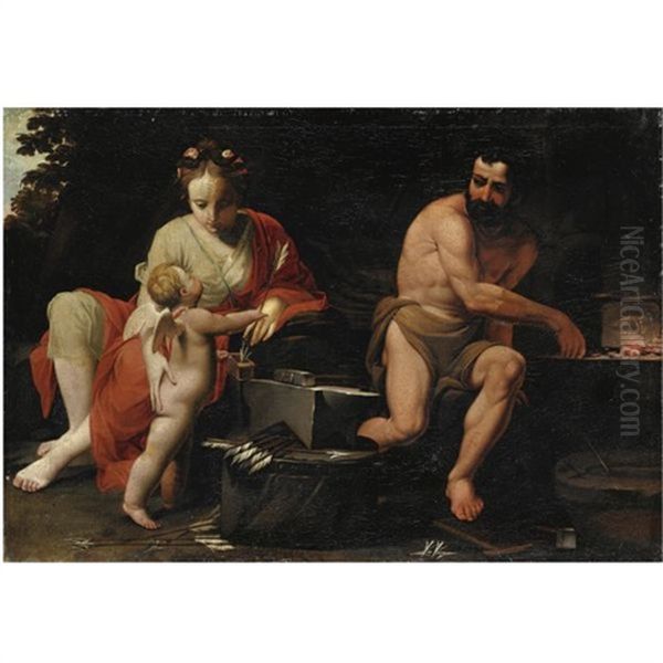 Venere E Amore Nella Fucina Di Vulcano - view 1