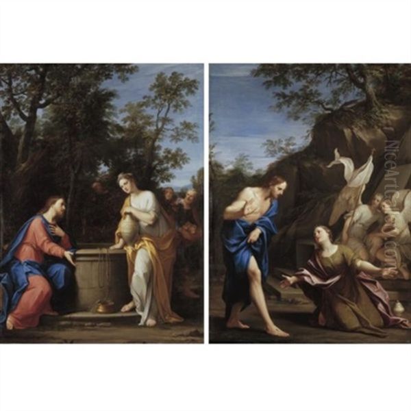Christ And The Samaritan At The Well (+ Noli Me Tangere; Pair) - view 1
