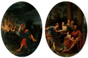 The Infant Moses Throwing The Pharaoh's Crown On The Ground