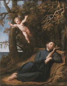 Saint Francis De Sales In The Wilderness by Marc Antonio Franceschini