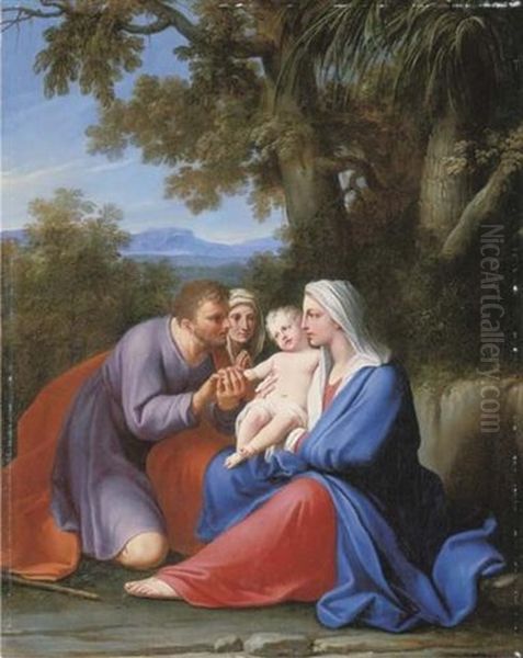 The Holy Family With Saint Anne by Marc Antonio Franceschini