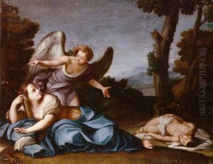 Hagar And The Angel by Marc Antonio Franceschini