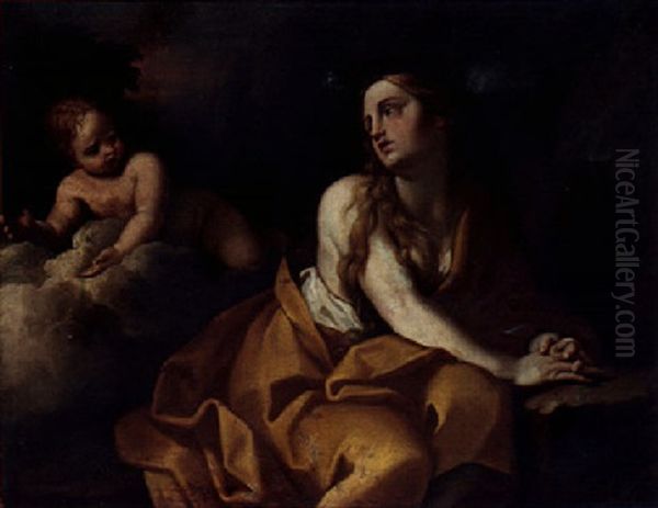 The Pentitent Magdalene With An Angel - view 1