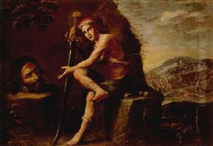 David With The Head Of Goliath by Marc Antonio Franceschini