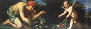 Mercury Snares Birds, Cupid Hearts