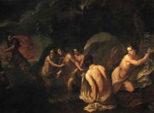 Diana And Actaeon by Marc Antonio Franceschini