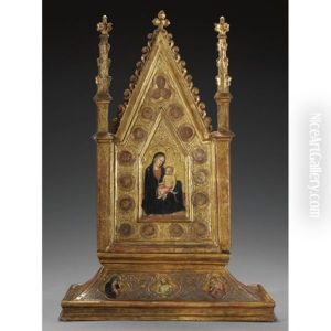 The Madonna And Child, With The Christ Between The Virgin And Saint John The Evangelist, A Reliquary The Madonna And Child, With The Christ Between The Virgin And Saint John The Evangelist, A Reliquary