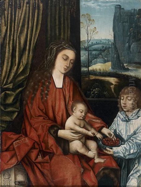 Vierge A L'enfant Aux Cerises - view 1