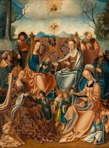 La Famille De La Vierge, Ou La Sainte Parente by Master Of Frankfurt