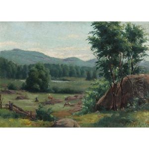 Pasture With Grazing Cattle Pasture With Grazing Cattle