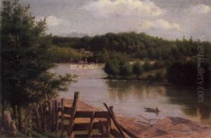 Riverscape With Steamer