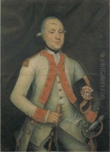 Ritratto Del Nobile Signore Capitano Cesare Orsetti (1733-1810), A Tre Quarti Di Figura, Davanti Ad Una Tenda
