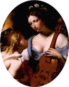 Personification Of Music (saint Cecilia?) by Antonio (Lucchese) Franchi