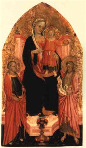 Madonna Col Bambino E I Santi Giacomo E Giovanni Battista - view 1