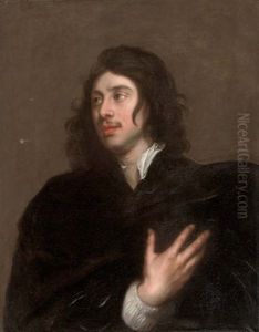 Portrait Of A Gentleman In A Black Coat by Lucas Franchoys the Younger