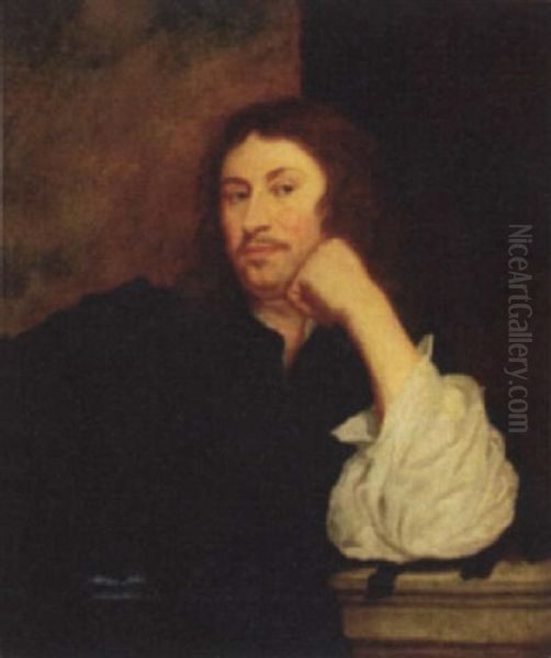 Portrait Of A Gentleman, Head Resting On Hand - view 1