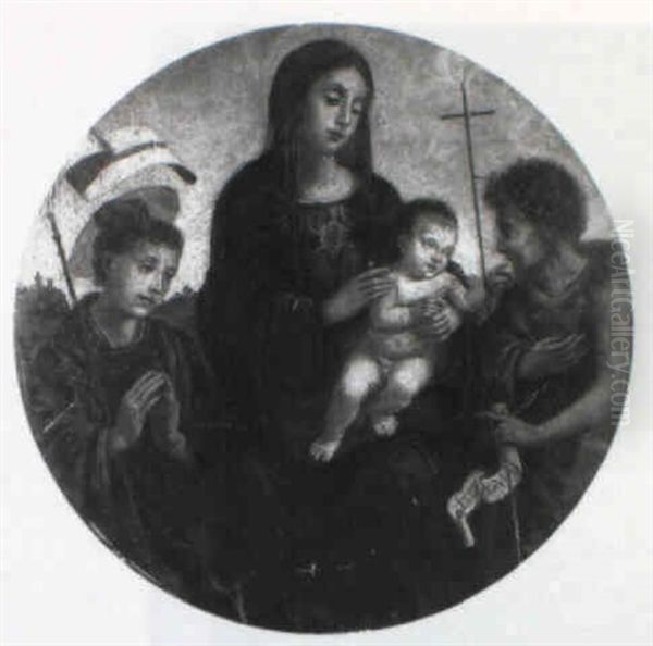 Vierge A L'enfant, Saint Jean Baptiste Et Saint Etienne - view 1
