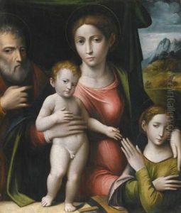 The Mystic Marriage Of Saint Catherine by Giacomo Francia