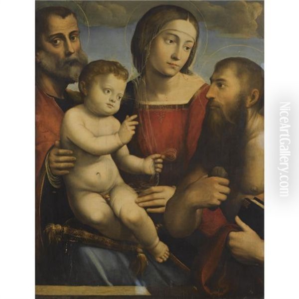 The Holy Family With Saint Jerome - view 1