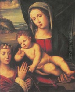 The Mystic Marriage Of Saint Catherine by Giacomo Francia