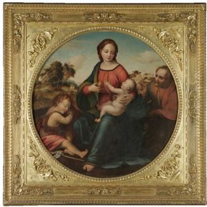 The Madonna And Child With The Infant Saint John The Baptist - The Madonna Del Pozzo The Madonna And Child With The Infant Saint John The Baptist - The Madonna Del Pozzo