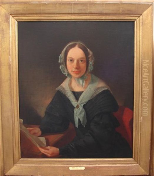 Portrait Of A Woman With Letter In Hand - view 1