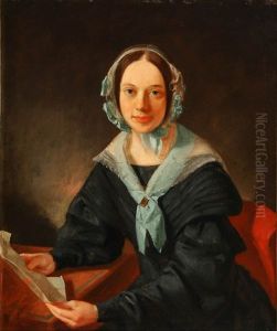 Woman With A Letter by John F. Francis