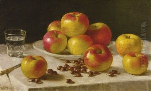 Apples On A Table by John F. Francis