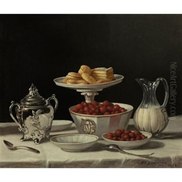 Still Life: Strawberries And Cream - view 1