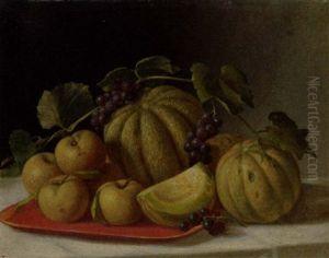 Melons And Yellow Apples by John F. Francis