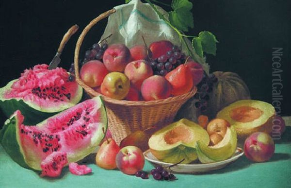 Still Life With Melons, Peaches And Grapes - view 1