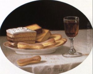 Still Life With Sweets And Wine by John F. Francis