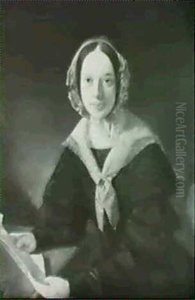 Portrait Of A Woman Holding A Letter - view 1