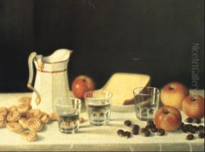 Still Life With Cheese, Chestnuts And Crackers
