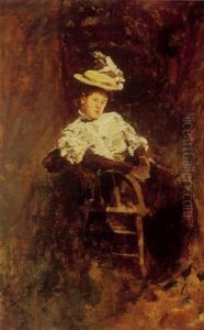 A Portrait Of A Seated Lady by John Bond Francisco