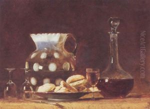 Still Life With Wine Flask by John Bond Francisco