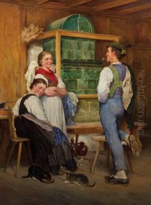 In Der Guten Stube by Adolf Theodor Franck