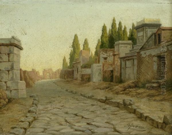 Die Strada Delle Tombe In Pompei - view 1