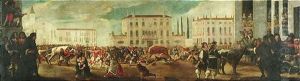 Steirhatz Auf Einem Venezianischen Idealplatz by Franz Friedrich Franck