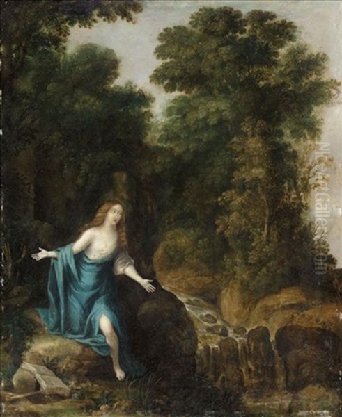 The Penitent Mary Magdalene In The Wilderness - view 1