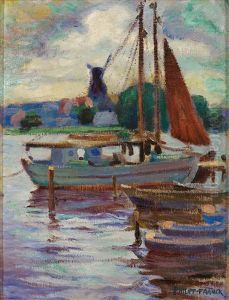 Vertaute Segelboote Am Wannsee