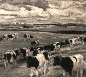 Uckermarkische Landschaft Mit Einer Viehherde by Philipp Franck