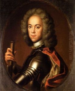 Portrait Of Czarevich Alexei, Son Of Czar Peter I Of Russia by Bernhard Christoph Francke