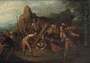 The Road To Golgotha by Frans Francken III