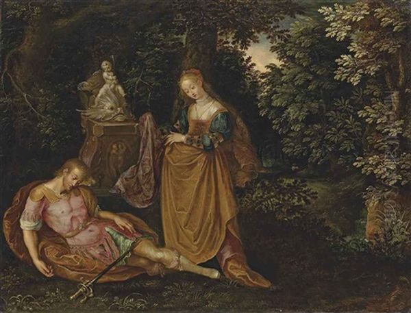 Pyramus And Thisbe In A Wooded Landscape - view 1