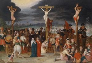 Kreuzigungsszene by Frans Francken III